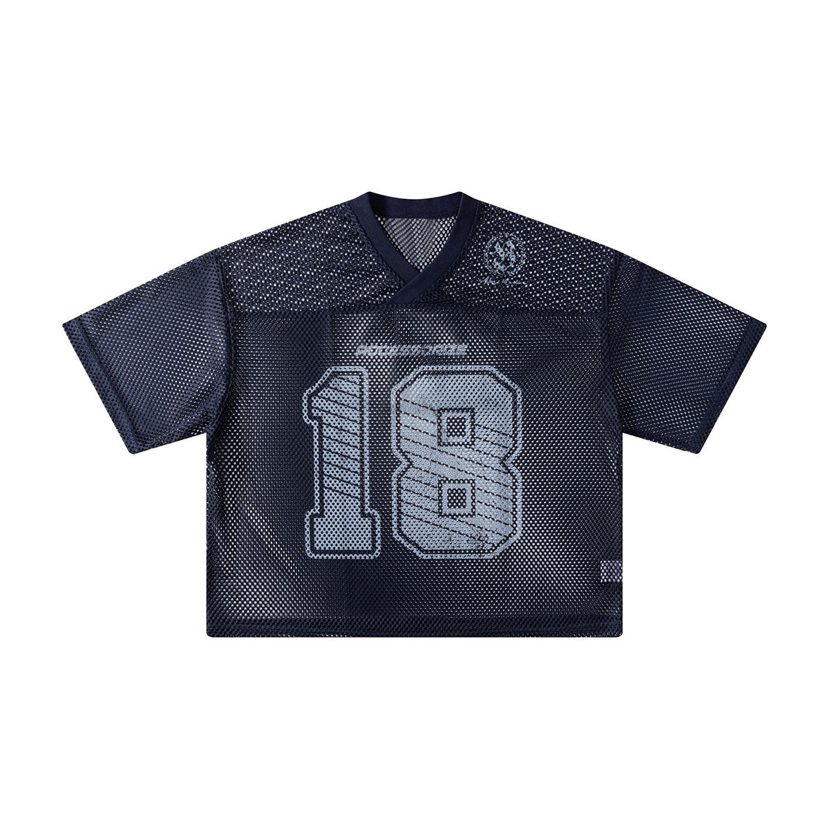 Retro Mesh Cropped Football Jersey Number 18