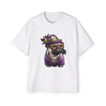 Mardi Gras Pug Dog Graphic Tee-INNBLAC Fashion Apparel