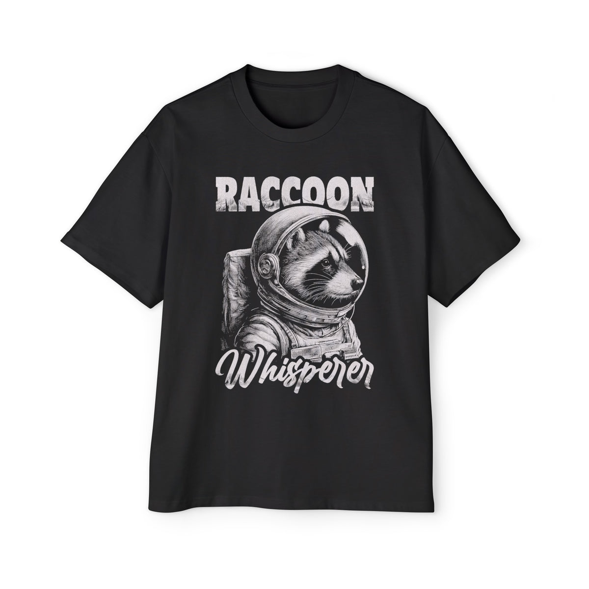Raccoon Astronaut Whisperer Graphic Tee-INNBLAC Fashion Apparel