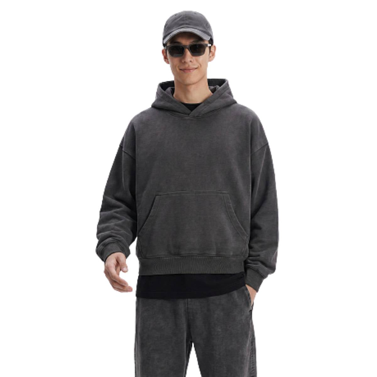 Sudadera con capucha de felpa de novio de gran tamaño