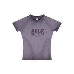 Frayed Edge Gradient Graphic Tee-INNBLAC Fashion Apparel