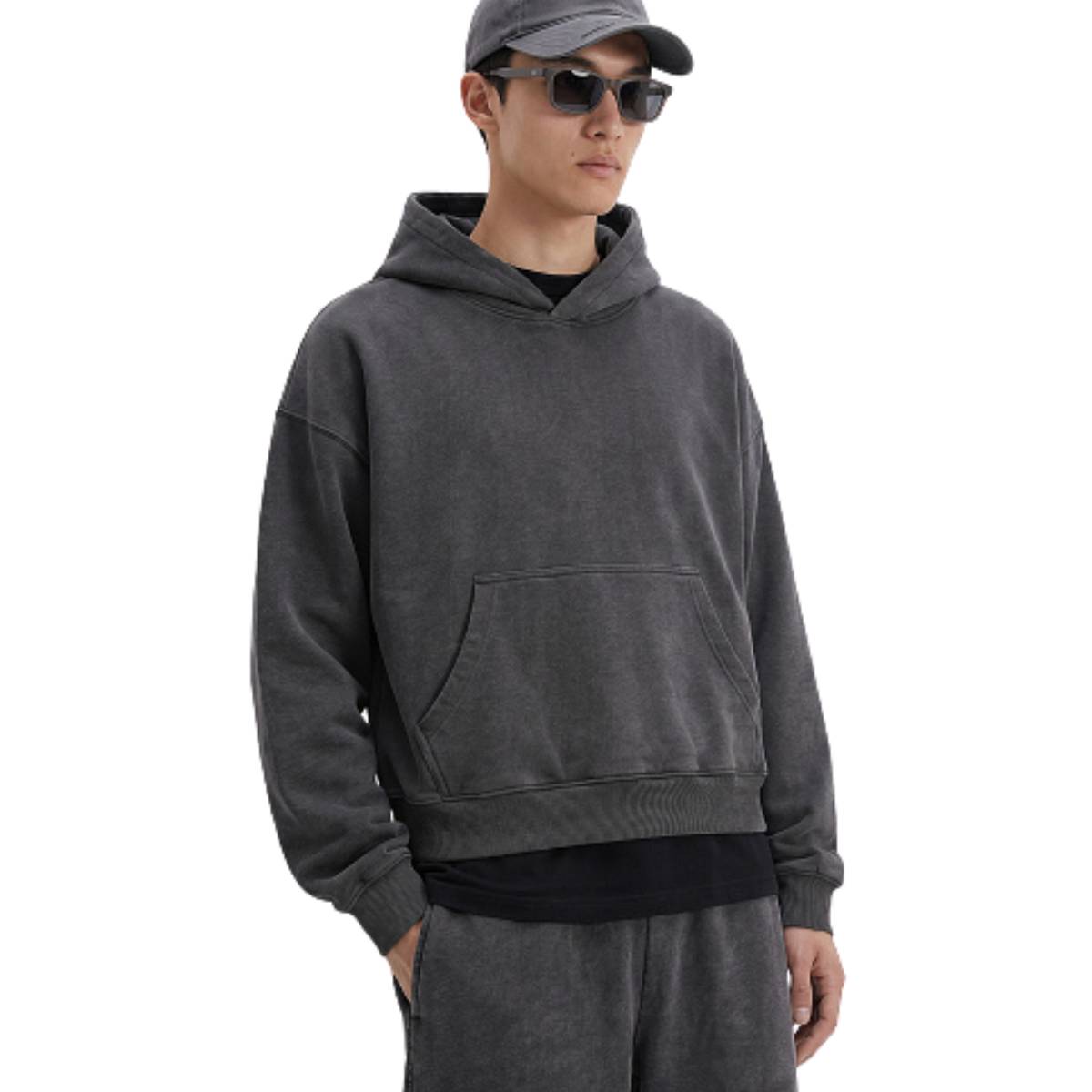 Sudadera con capucha de felpa de novio de gran tamaño