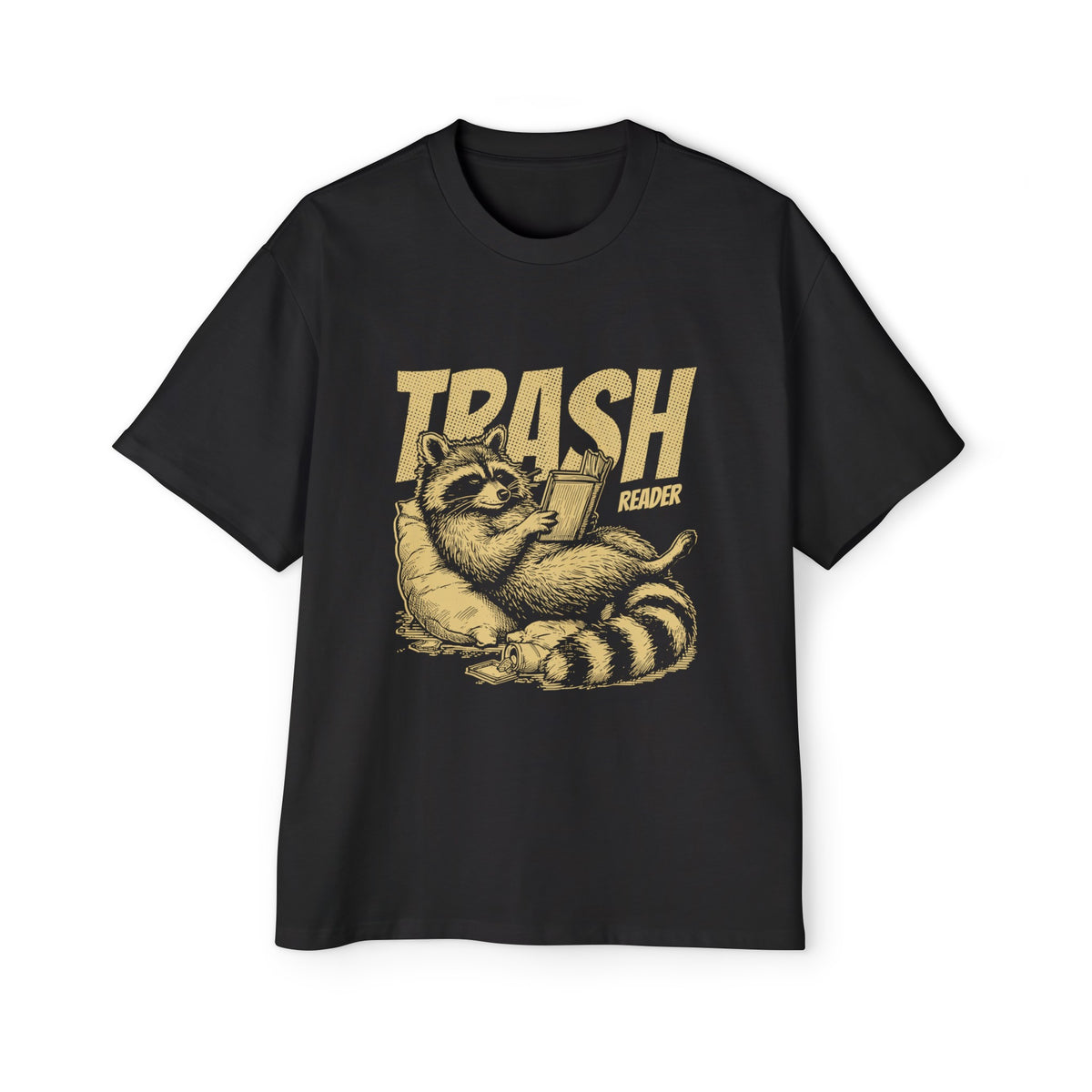Raccoon Reading Graphic Tee-INNBLAC Fashion Apparel