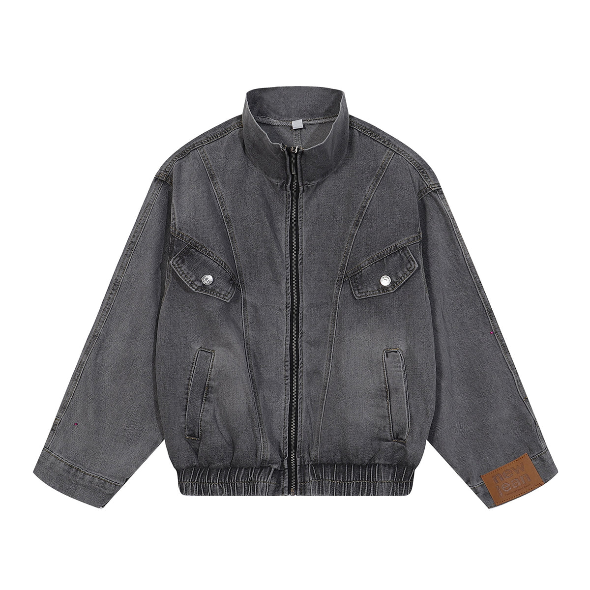 Deconstructed Denim Bomber Jacket