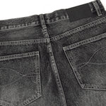 Vintage Black Wrinkle Wash Baggy Jeans