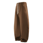 Elastic Drawstring Waist Fleece Jogger Pants