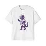 Cat Girl Reading Holding Books Graphic Tee-INNBLAC Fashion Apparel