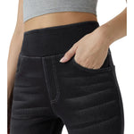 Vintage Washed High Waist Straight Leg Jeans