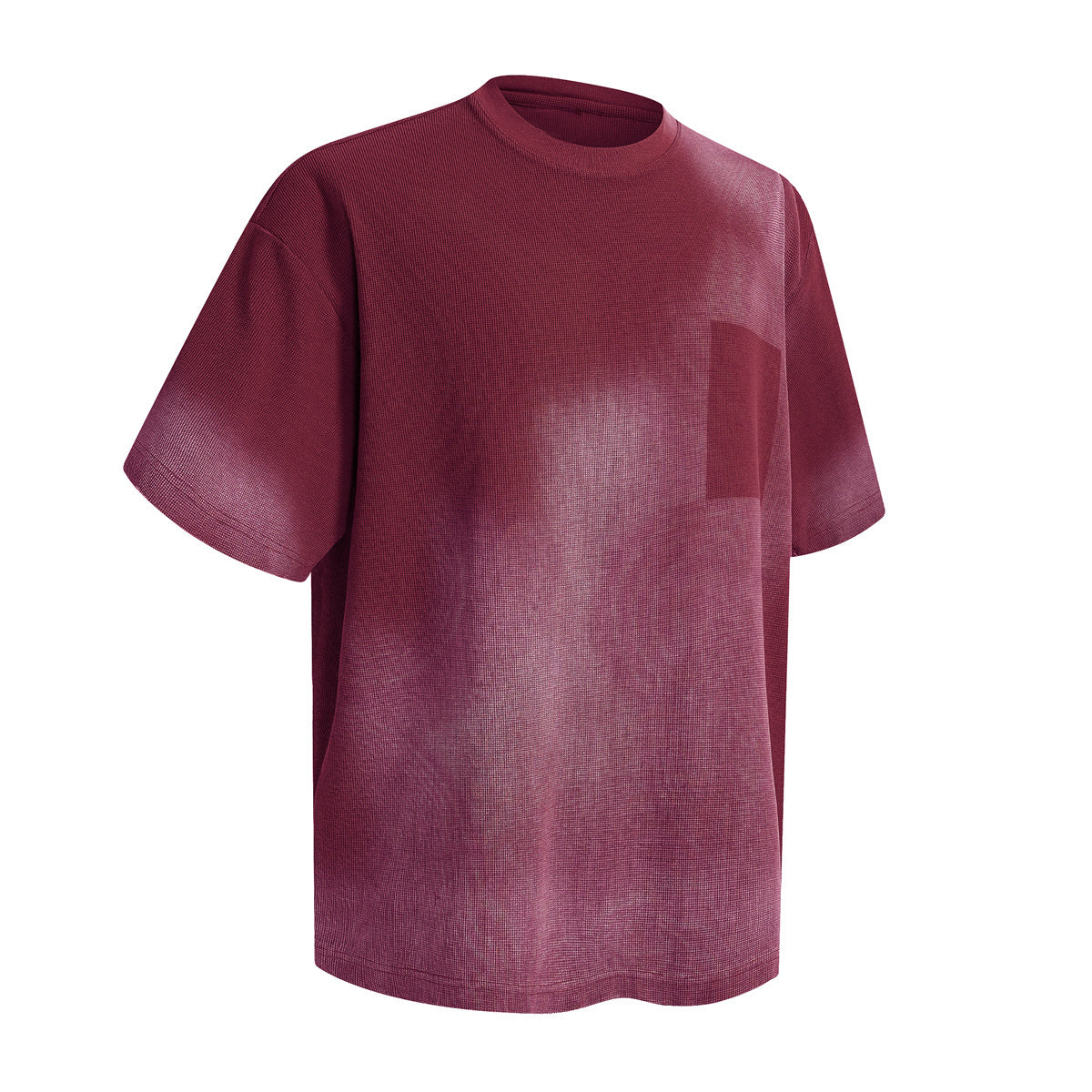 Gradient Fade Oversized Pocket Streetwear Tee