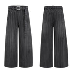 Striped Relaxed Fit Unisex Old Money Casual Trousers