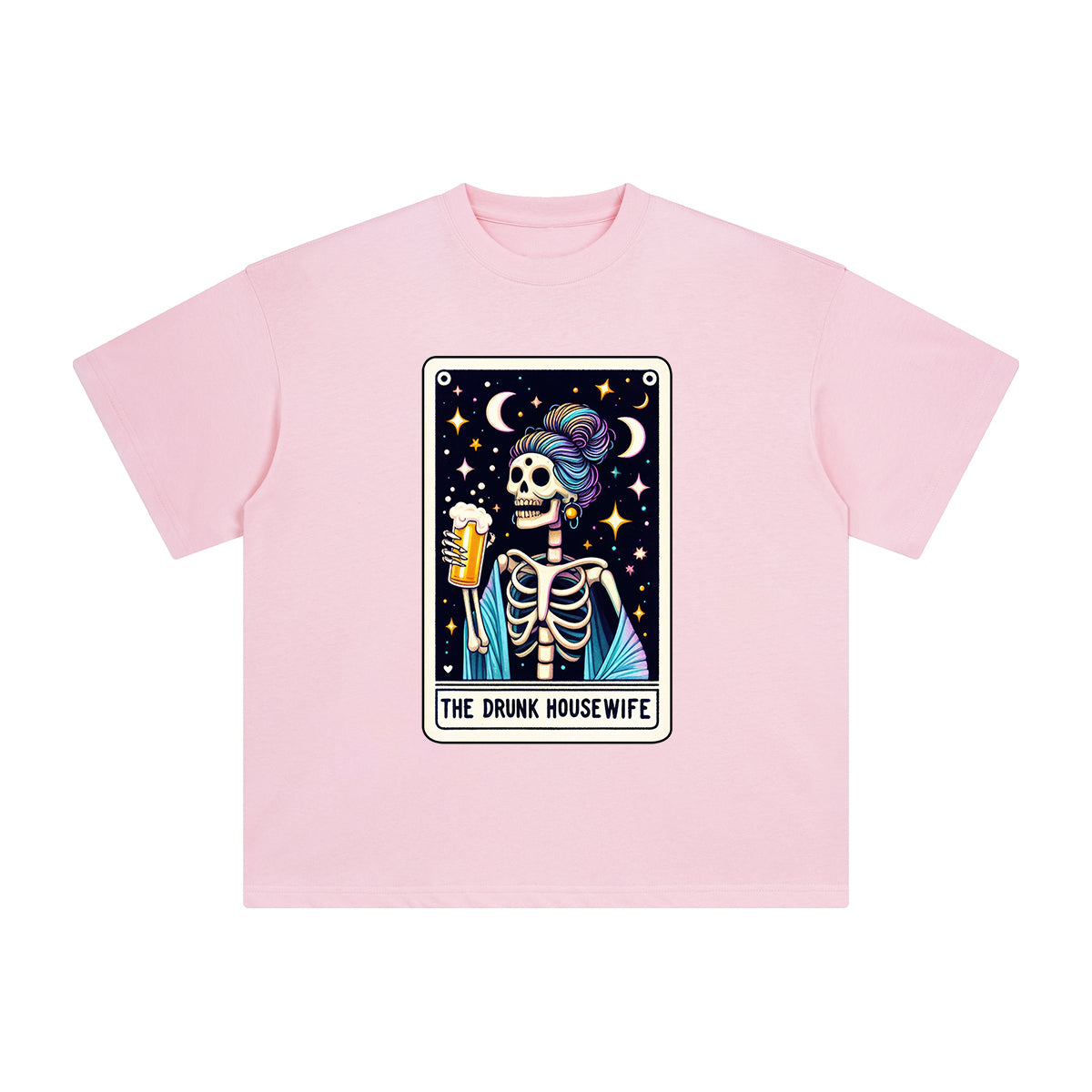 The Drunk Housewife Comic Graphic Tee-INNBLAC Fashion Apparel
