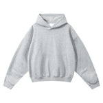 Vintage Fleece‑Lined Oversized Curved Sleeve Hoodie
