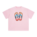 Summer Vacation Slippers Graphic Tee-INNBLAC Fashion Apparel