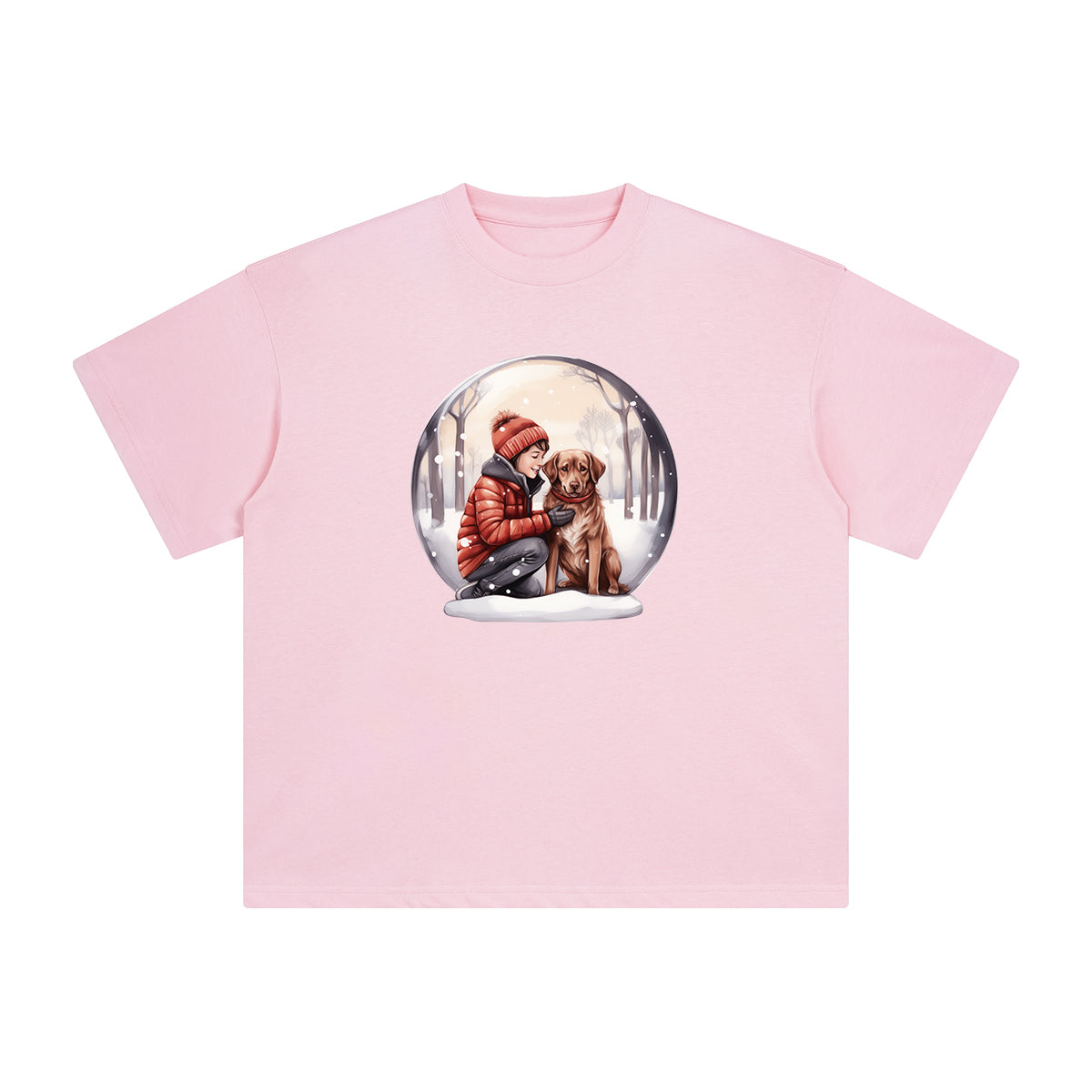 Valentine Snow Globe Graphic Tee-INNBLAC Fashion Apparel