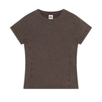 Snow Washed Peruvian Cotton Slim Fit Y2K Tee