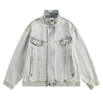 Stand-up Collar American Vintage Denim Jacket