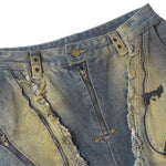 Smoke Rise Y2K Baggy Ripped Cargo Jeans