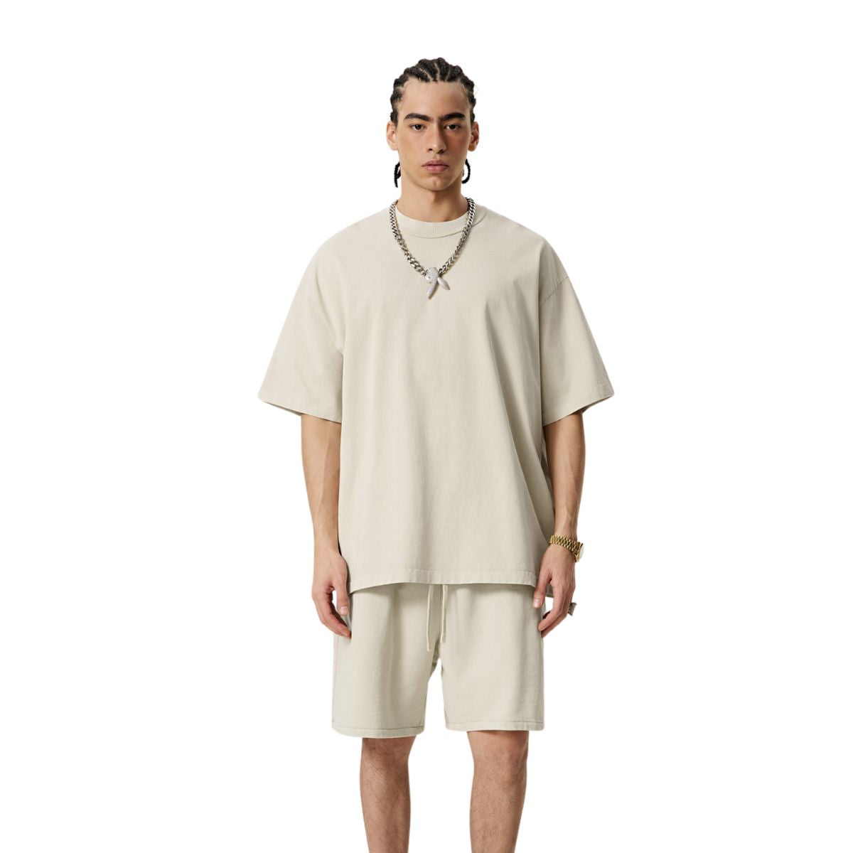 Vintage Wash Reverse T Shirt 8oz