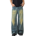 Muddy WashedVintage Washed Pleated Knee Jeans