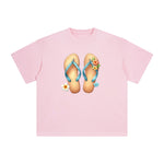 Summer Vacation Slippers Graphic Tee-INNBLAC Fashion Apparel