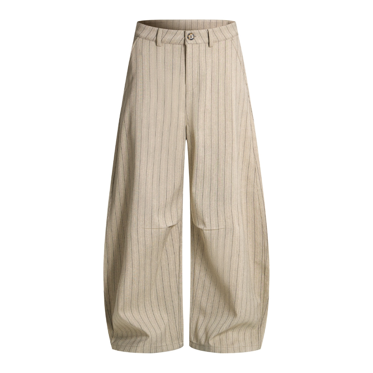 Vintage Pinstripe Baggy Wide-Leg Trousers
