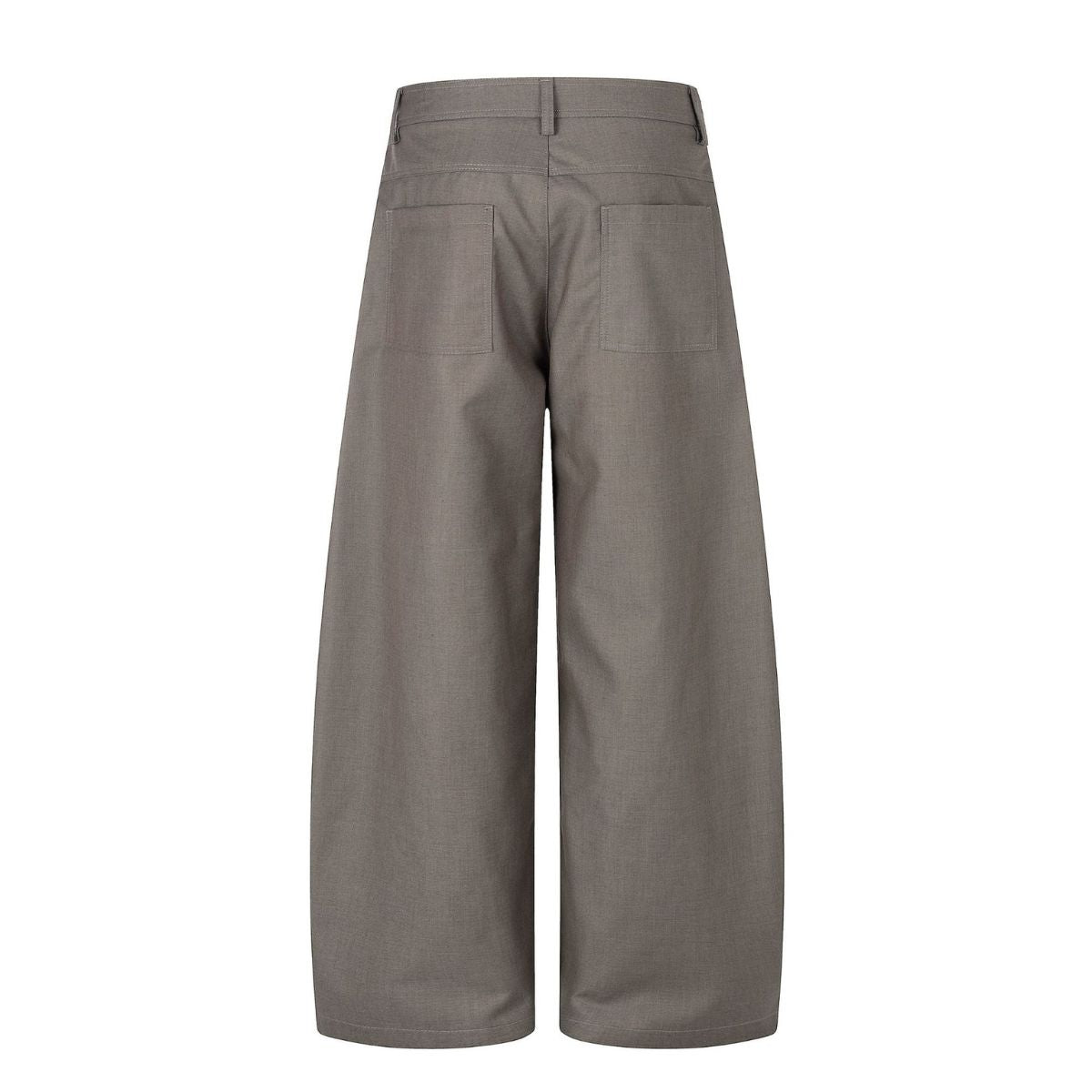 Old Money Pleated Button Detail Wide Leg Trousers