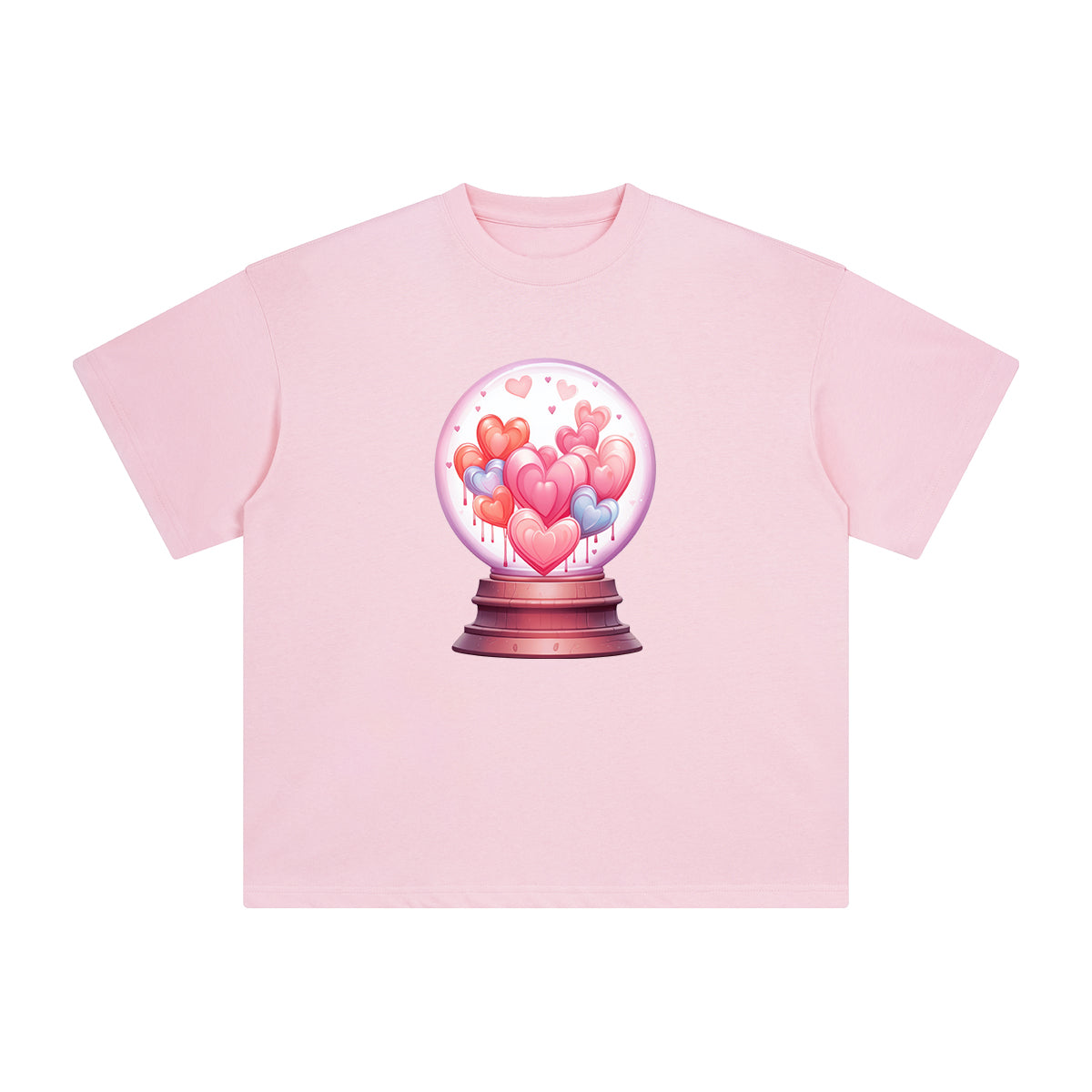 Valentine Love Globe Graphic Tee-INNBLAC Fashion Apparel