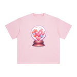 Valentine Love Globe Graphic Tee-INNBLAC Fashion Apparel