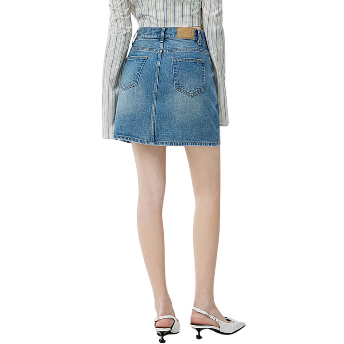 Classic Blue Denim Mini Skirt