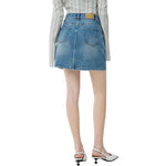 Classic Blue Denim Mini Skirt