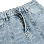 Draped Wide-Leg Relaxed Baggy Jeans