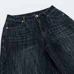 Vintage Slub Denim Wide Leg Jeans