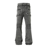 Smoke Rise Trap Denim Raw Trim Flare Jeans