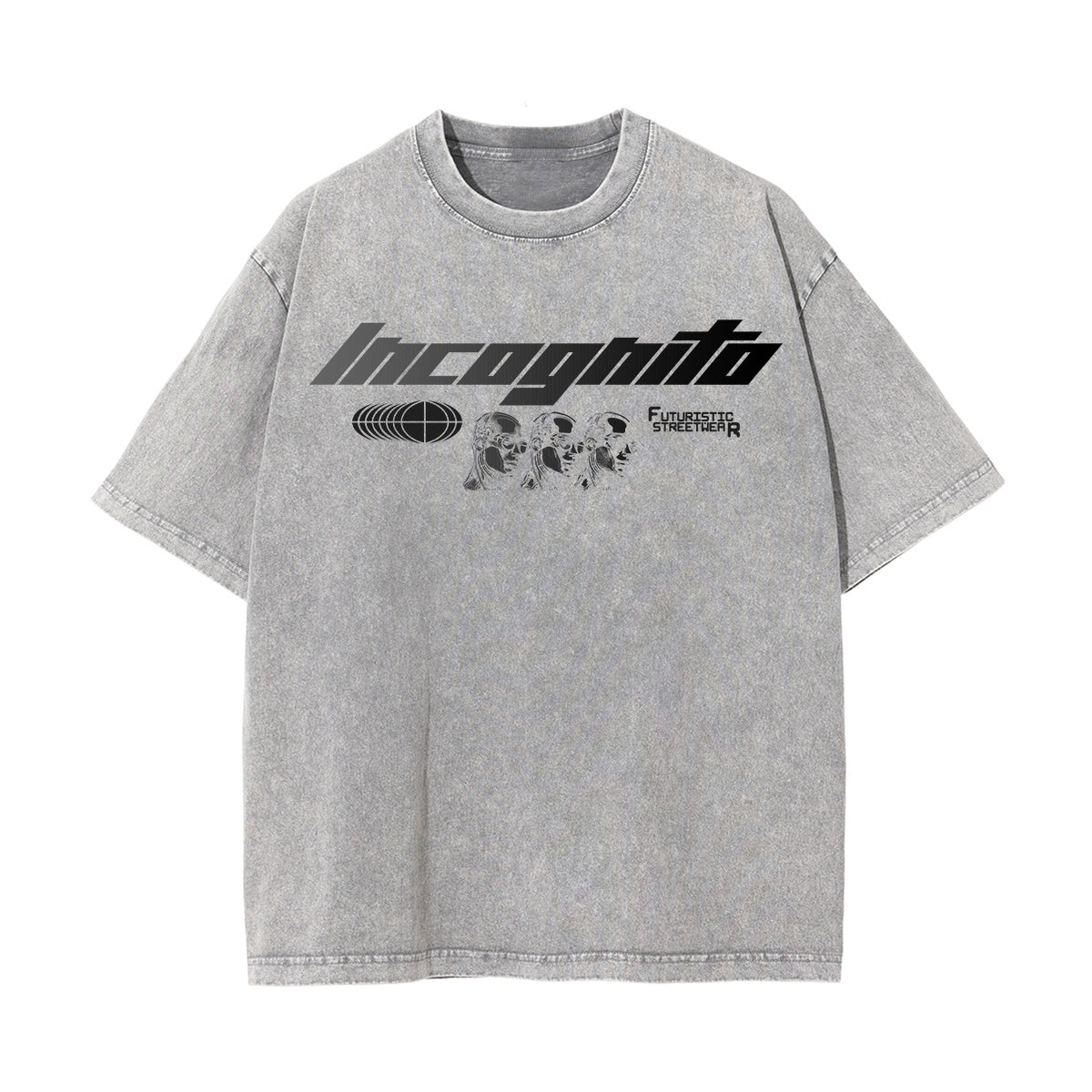 Greyscale Streetwear Brutalism Graphi Tee-INNBLAC Fashion Apparel
