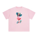 Flamingos Vacation Comic Graphic Tee-INNBLAC Fashion Apparel