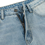 Vintage Light Blue Baggy Wide‑Leg Jeans