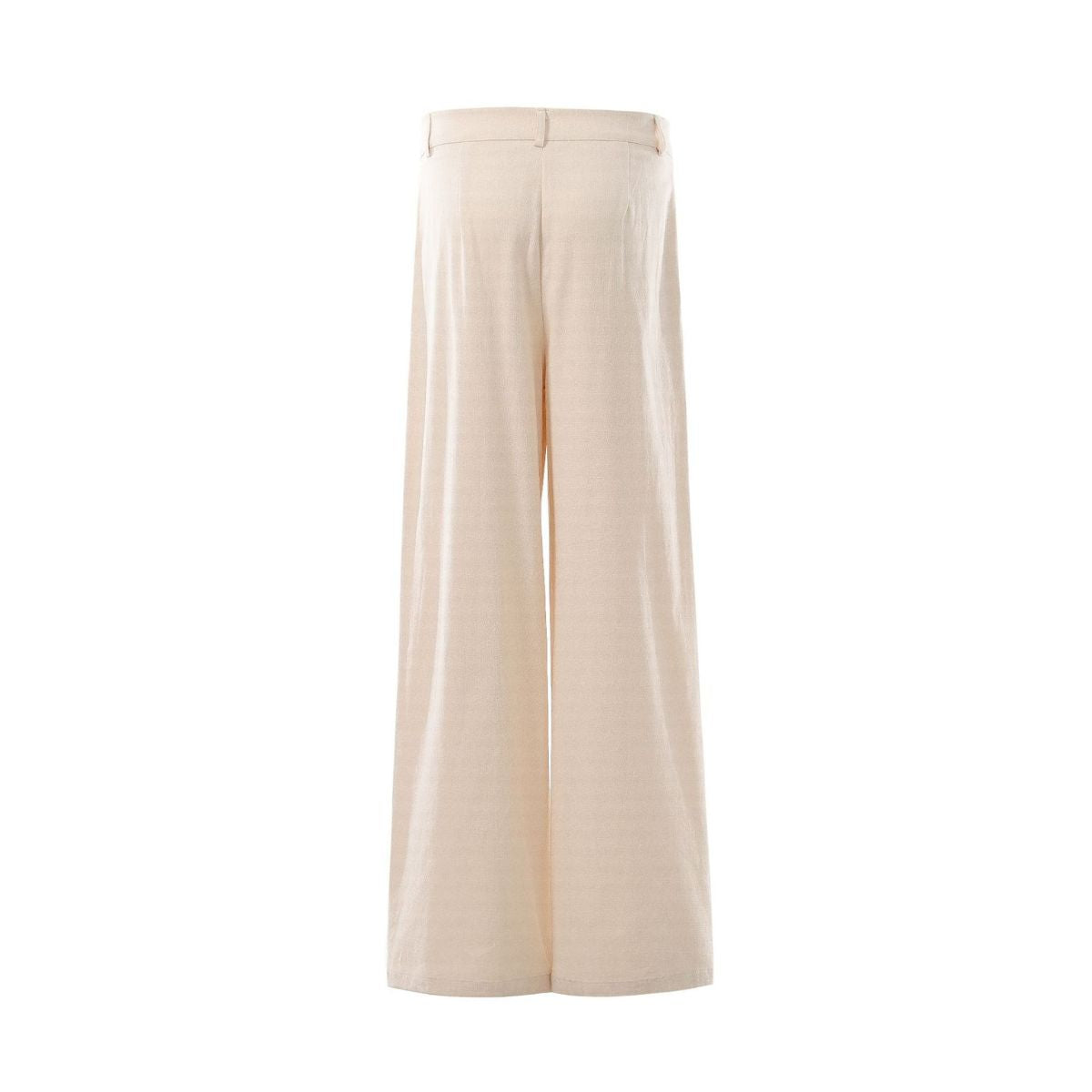 Old Money Cotton Linen Wide Leg Trousers