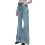 Risen Women's High-Rise Baggy Flare Jeans