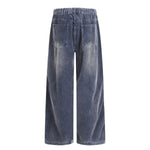 Men's Vintage Corduroy Washed Loose Wide-Leg Pants