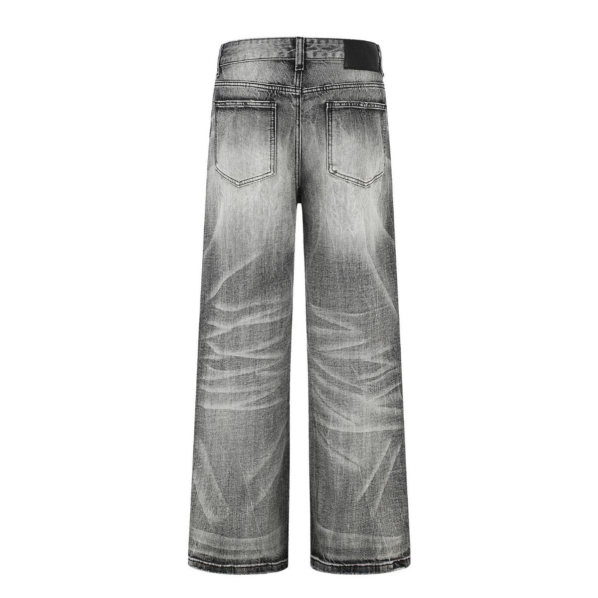 Vintage Washed Straight Leg Jeans