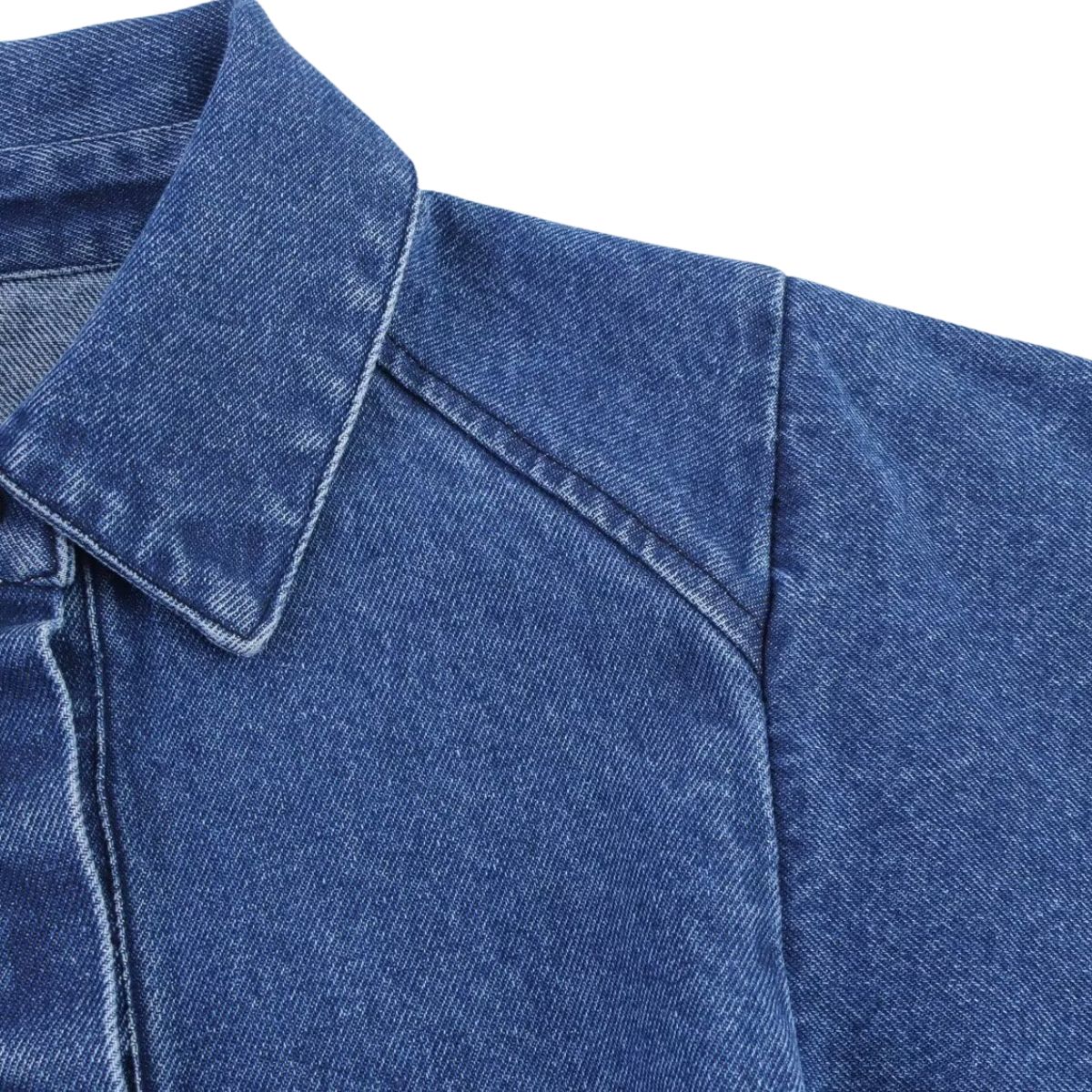 Vestido midi vaquero sin mangas con botones y aberturas en la parte delantera