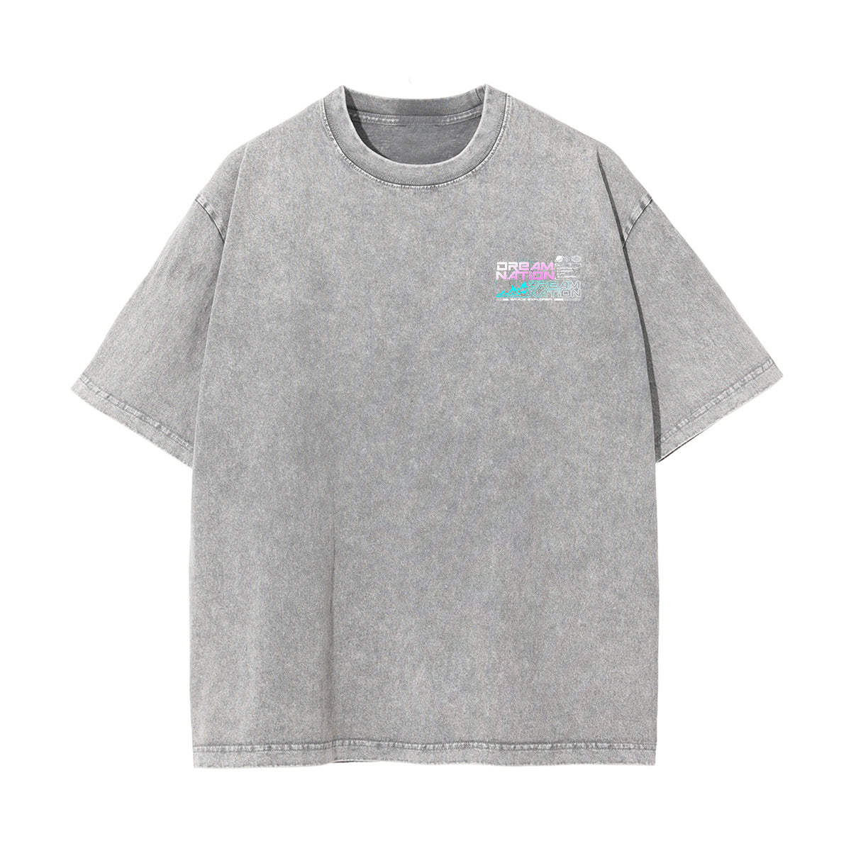 Astronaut Futuristic Streetwear Chrome Graphic Tee-INNBLAC Fashion Apparel