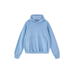 Sudadera con capucha pesada de color sólido