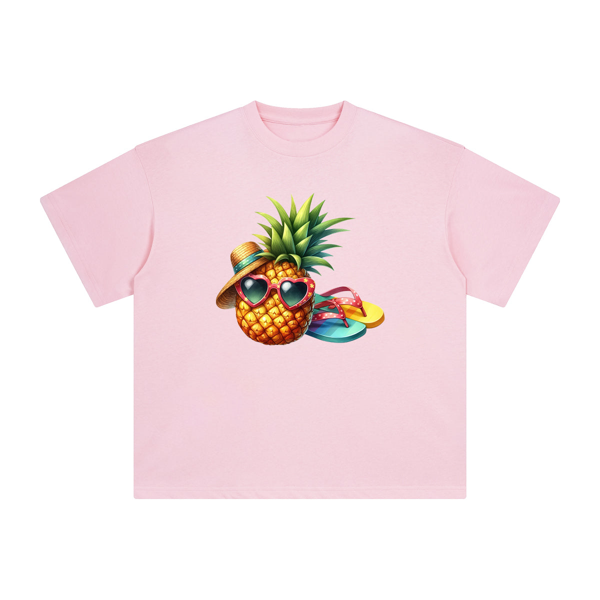 Pineapple Vacation Comic Graphic Tee-INNBLAC Fashion Apparel