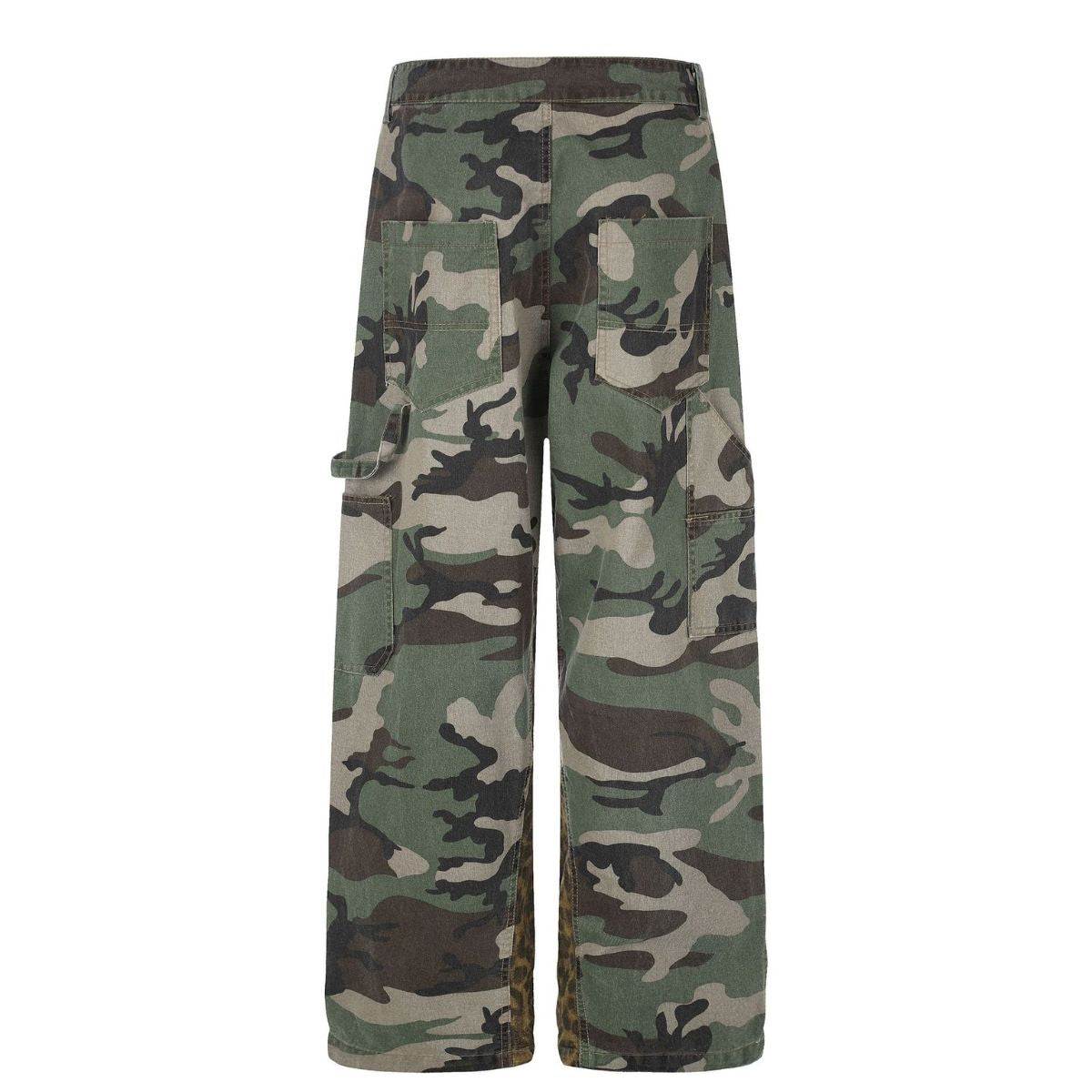 Streetwear Camouflage Patchwork Cargo Pants