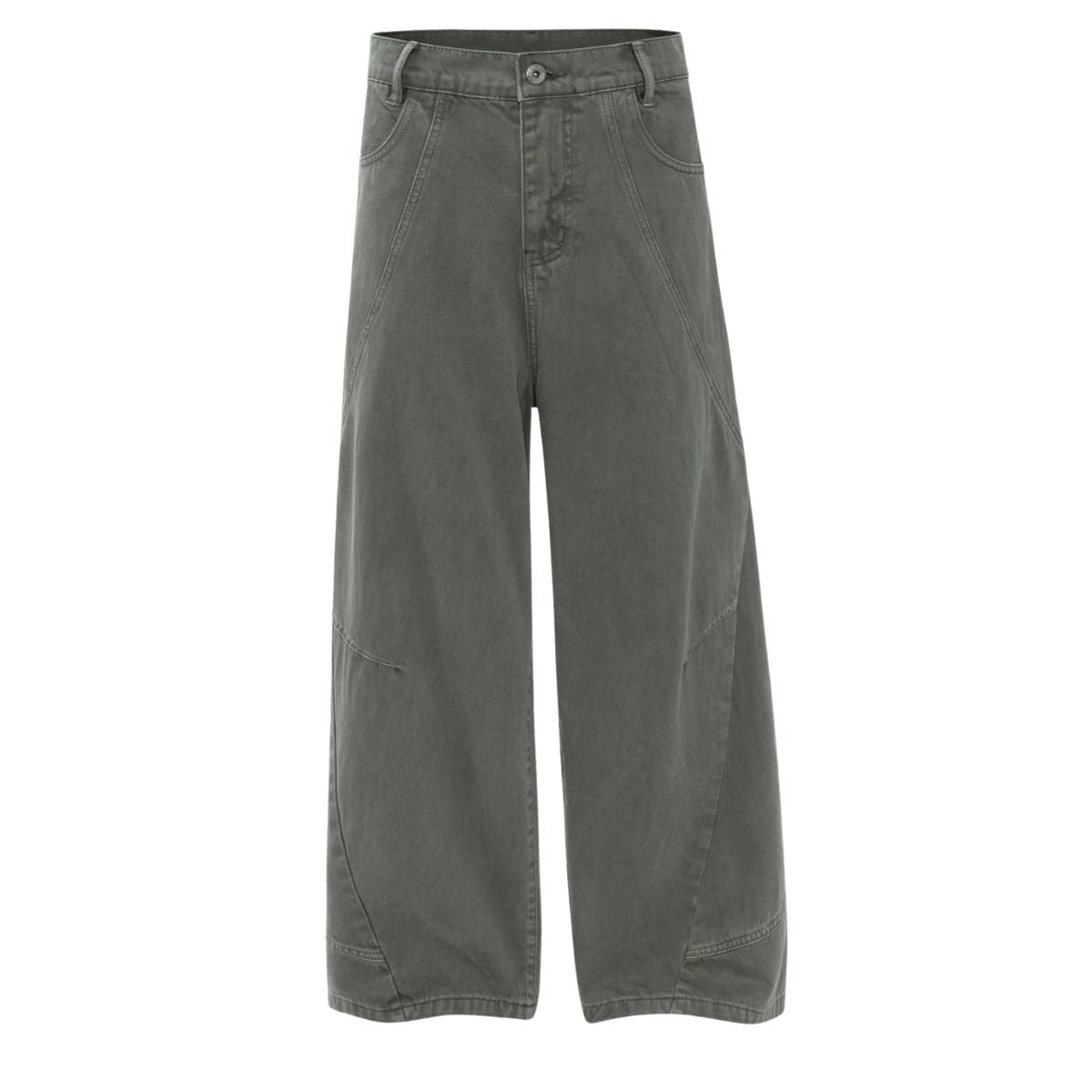 Patchwork Deconstructed Relaxed Loose Fit Stretch Casual Jogger Pants