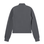 Soft and cozy knitted turtleneck slip sleeves fitted waist short women's jacket