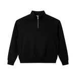 Relaxed Drop‑Shoulder Half‑Zip Sweatshirt