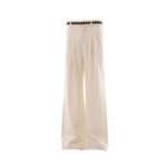 Old Money Lyocell Linen Blend Wide Leg Trousers