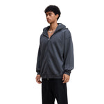 Unisex Full-Zip Fleece Layered Hood Hoodie